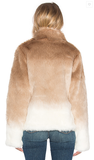 FAUX FUR CHUBBY FUNNEL NECK BOMBER